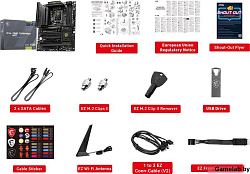 MSI Материнская плата MSI MAG Z890 TOMAHAWK WIFI Z890, LGA1851, 4*DDR5, 3*PCIEx16, 4*M.2, 2*TypeC, 3