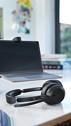 Наушники с микрофоном Jabra Evolve2 55, Link380c MS Stereo черный накладные BT оголовье (25599-999-8