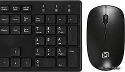 Клавиатура + мышь Oklick 240M клав:черный мышь:черный USB беспроводная slim Multimedia