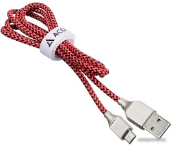 ACD Кабели USB ACD USB кабель ACD-Titan MicroUSB ; USB-A Нейлон, 1м, красно-черный (ACD-U927-M1R)