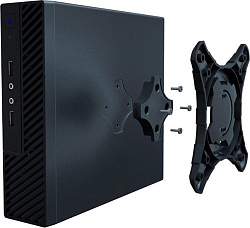 Slim Case Powerman ME100S-BK front fan 4cm, 120W adapter, Mini ITX, VESA