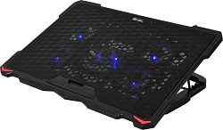 Подставка для ноутбука Digma D-NCP180-5 18"415x295x25мм 2xUSB 5x 79/150ммFAN 850г черный