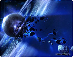 Коврик для мыши Buro BU-R51761 рисунок/астероиды