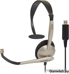 Наушники с микрофоном Koss CS-95-USB черный/золотистый 2.4м накладные USB оголовье (15116377)