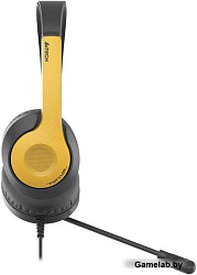 Наушники с микрофоном A4Tech Fstyler FH100U желтый/черный 2м накладные USB оголовье (FH100U (BUMBLEB