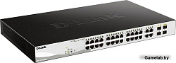 D-Link DGS-1210-28MP/FL1A, L2 Managed Switch with 24 10/100/1000Base-T ports and 4 100/1000Base-T/SF
