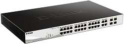 Коммутатор D-Link DGS-1210-28P/FL1A 24G 4SFP настраиваемый