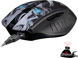 Мышь A4Tech Bloody R80 Plus Skull черный/рисунок оптическая (5000dpi) беспроводная USB (7but)