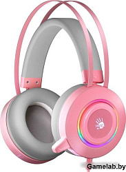 Наушники с микрофоном A4 Bloody G521 розовый 2.3м мониторные USB оголовье (G521 ( PINK ))
