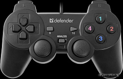 Геймпад проводной Defender Omega USB, 12 кнопок, 2 стика