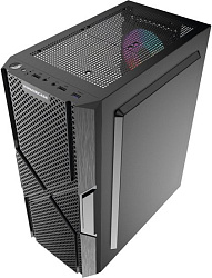 Корпус Powercase Mistral T4B, Tempered Glass, 4x 120mm 5-color fan, чёрный, ATX  (CMITB-L4)