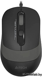 Мышь A4Tech Fstyler FM10ST серый/черный оптическая (1600dpi) silent USB для ноутбука (3but)