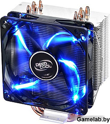 Устройство охлаждения(кулер) Deepcool GAMMAXX 400 BLUE BASIC Soc-FM2+/AM2+/AM3+/AM4/1150/1151/1155/ 