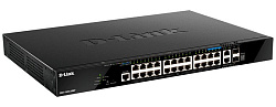 Коммутатор D-Link DGS-1520-28MP DGS-1520-28MP/A1A 24G 2x10G 2SFP+ 24PoE+ 370W управляемый