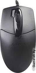 Мышь A4 OP-730D черный оптическая (1000dpi) USB (4but)