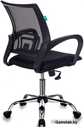 Кресло Бюрократ CH-695NSL черный TW-01 сиденье черный TW-11 крестовина металл хром