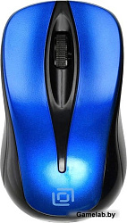 Мышь Oklick 675MW черный/синий оптическая (800dpi) беспроводная USB (2but)