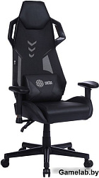 Кресло игровое Cactus CS-CHR-090BL черный эко.кожа/сетка крестов. нейлон
