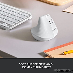Мышь Logitech Lift белый/белый/серый оптическая (4000dpi) беспроводная USB (6but)