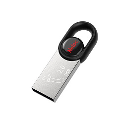 Флеш Диск Netac 32Gb UM2 NT03UM2N-032G-20BK USB2.0 серебристый/черный