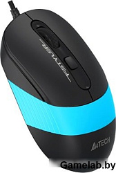 Мышь A4 Fstyler FM10 черный/синий оптическая (1600dpi) USB (4but)