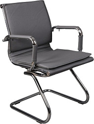 Кресло Бюрократ CH-993-Low-V/grey низкая спинка серый искусственная кожа