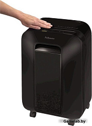 Шредер Fellowes PowerShred LX200 черный (секр.P-4)/перекрестный/12лист./22лтр./скрепки/скобы/пл.карт