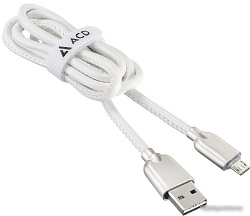 ACD Кабели USB ACD USB кабель ACD-Allure MicroUSB ; USB-A Кожа, 1м, белый (ACD-U926-M1W)