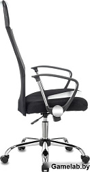 Кресло руководителя Бюрократ CH-600SL черный искусст.кожа/сетка/ткань крестовина металл хром