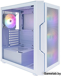 Корпус 1STPLAYER TRILOBITE T7-P White / ATX / 4x120mm LED fans / T7-P-WH-4F1-W