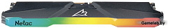 Модуль памяти DDR4 Netac Shadow RGB 16GB 3200MHz CL16 1.35V / NTSRD4P32SP-16E / Gray / with radiator