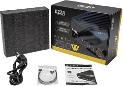 Блок питания Azza ATX 750W PSAZ-750W 80+ bronze (20+4pin) APFC 120mm fan 5xSATA RTL