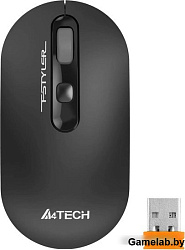 Мышь A4Tech Fstyler FG20S серый оптическая (2000dpi) silent беспроводная USB для ноутбука (3but)