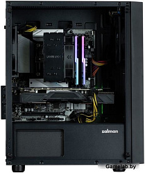 ZALMAN T3 PLUS, MATX, BLACK, WINDOW, 2x3.5", 3x2.5", 1xUSB2.0, 1xUSB3.0, FRONT 1x120mm, REAR 1x120mm