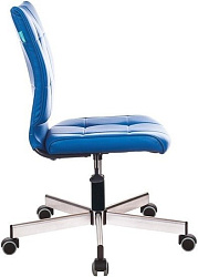 Кресло Бюрократ CH-330M/OR-03 без подлокотников синий искусственная кожа крестовина металл