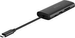 Разветвитель USB-C A4Tech DST-80C 2порт. серый