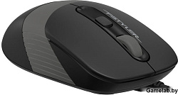 Мышь A4 Fstyler FM10 черный/серый оптическая (1600dpi) USB (3but)