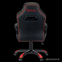 Кресло игровое A4Tech Bloody GC-250 черный/красный эко.кожа/ткань крестов.