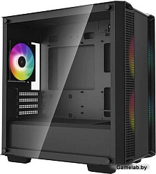 Корпус MiniTower Deepcool CC360 WH ARGB black (mATX, без БП, ARGB, USB3.0 Type-A+USB2.0 Type-A) (R-C