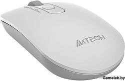 Мышь A4Tech Fstyler FG20S белый/серый оптическая (2000dpi) silent беспроводная USB для ноутбука (3bu