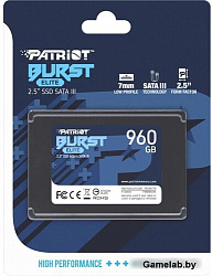 SSD жесткий диск SATA2.5" 960GB BURST PBE960GS25SSDR PATRIOT