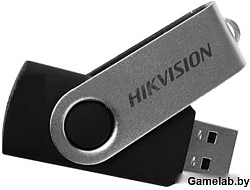 Флеш Диск Hikvision 64Gb HS-USB-M200S/64G USB2.0 черный