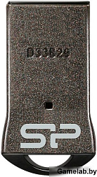Флеш Диск Silicon Power 64Gb Touch T01 SP064GBUF2T01V1K USB2.0 черный/серебристый