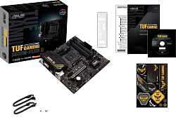 ASUS TUF GAMING A520M-PLUS II, Socket AM4, A520, 4*DDR4,  D-Sub+DVI+HDMI, SATA3 + RAID, Audio, Gb LA