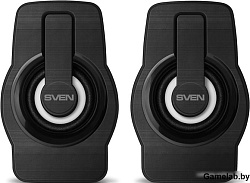 Колонки Sven 255 2.0 черный 6Вт