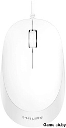 Philips Проводная Мышь SPK7207 3 кнопки, USB 2.0, 1200dpi, Белый