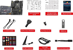 MSI Материнская плата MSI MAG X870E TOMAHAWK WIFI X870, AM5, 4*DDR5, 3*PCIEx16, 4*M.2, 4*TypeC, 2*US