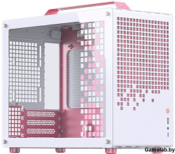 Корпус JONSBO Jonsplus Z20 Pink/White без БП, боковая панель из закаленного стекла, mini-ITX, micro-