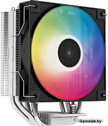 Устройство охлаждения(кулер) Deepcool AG400 LED Soc-AM5/AM4/1151/1200/1700 4-pin 18-32dB Al+Cu 130W 