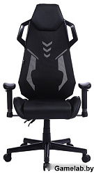 Кресло игровое Cactus CS-CHR-090BL черный эко.кожа/сетка крестов. нейлон